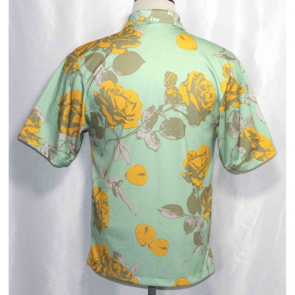 Nike Dri-Fit Rose City S/S Button Front Mesh Shirt FJ1650-308 Mens Size XS‎ - Picture 3 of 4